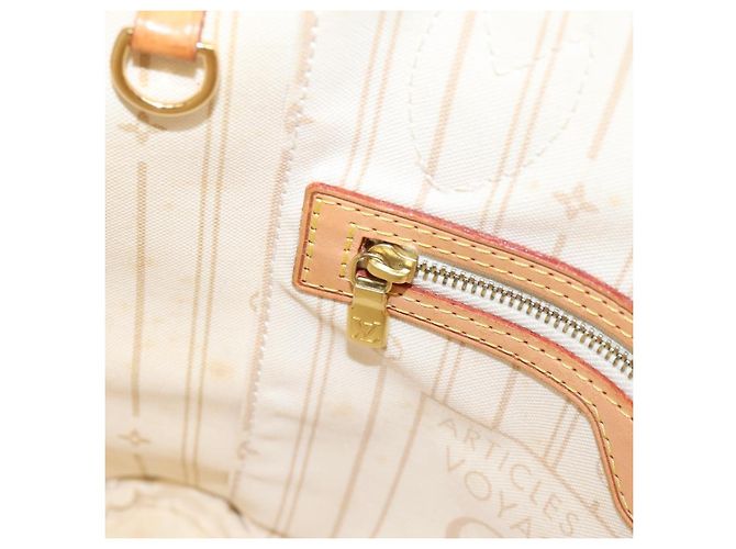 Borsa Tote LOUIS VUITTON Damier Azur Neverfull PM N41362 LV Auth 206233A - vista 22