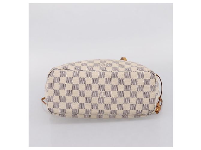 Borsa Tote LOUIS VUITTON Damier Azur Neverfull PM N41362 LV Auth 206233A - vista 5