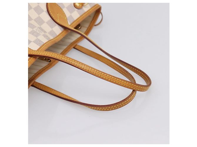 Borsa Tote LOUIS VUITTON Damier Azur Neverfull PM N41362 LV Auth 206233A - vista 7