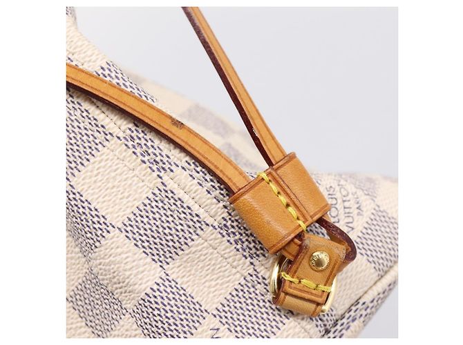Borsa Tote LOUIS VUITTON Damier Azur Neverfull PM N41362 LV Auth 206233A - vista 9