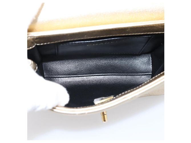 Borsa a tracolla CHANEL Matelasse con catena in pelle d'agnello 2way Gold CC Auth 206384SAM D'oro - vista 11