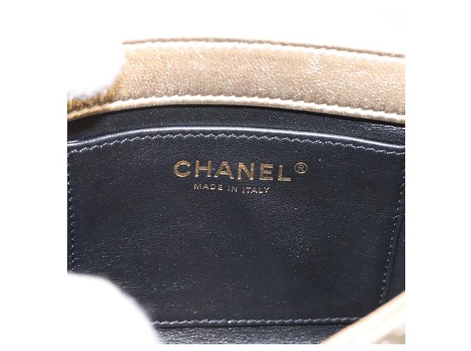 Borsa a tracolla CHANEL Matelasse con catena in pelle d'agnello 2way Gold CC Auth 206384SAM D'oro - vista 23