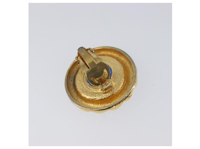 Orecchini CHANEL metallo Gold Tone CC Auth bs37297 - vista 10