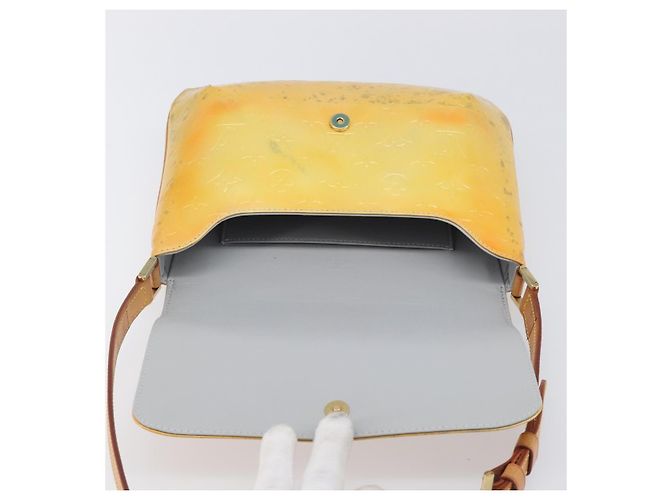 LOUIS VUITTON Monogram Vernis Thompson Street Bag Gris M91008 LV Auth ep15855 Grigio - vista 18