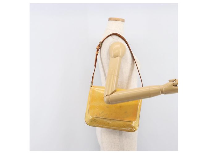 LOUIS VUITTON Monogram Vernis Thompson Street Bag Gris M91008 LV Auth ep15855 Grigio - vista 23