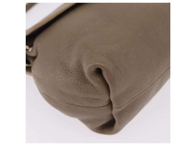 Chloé Chloe Lily Schultertasche Leder 2way Beige Gold Auth 206105A Golden - Ansicht 17
