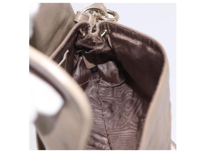 Chloé Chloe Lily Schultertasche Leder 2way Beige Gold Auth 206105A Golden - Ansicht 24
