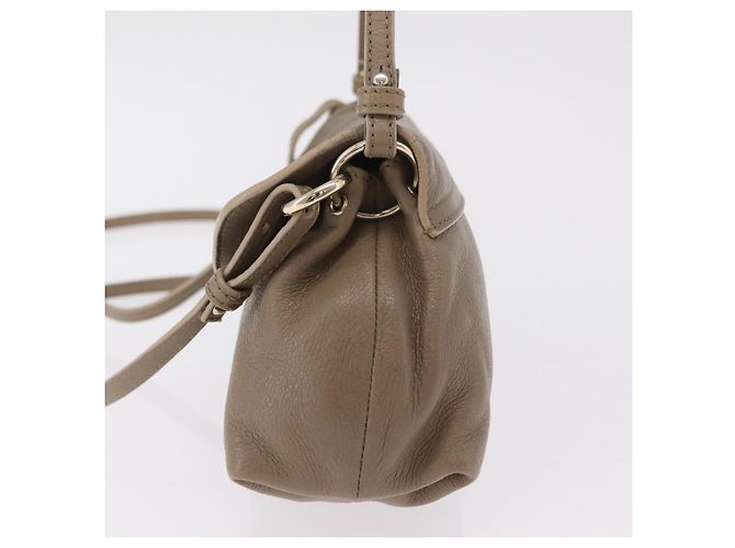 Chloé Chloe Lily Schultertasche Leder 2way Beige Gold Auth 206105A Golden - Ansicht 4