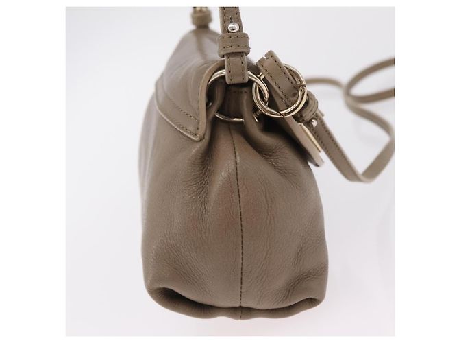 Chloé Chloe Lily Schultertasche Leder 2way Beige Gold Auth 206105A Golden - Ansicht 5