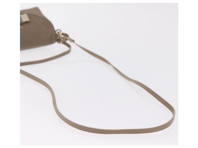 Chloé Chloe Lily Schultertasche Leder 2way Beige Gold Auth 206105A Golden - Ansicht 9