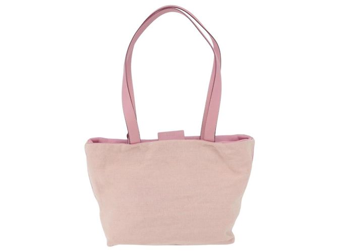 PRADA Sports Tote Bag Canvas Pink Auth 201301 Tragetasche - Ansicht 2