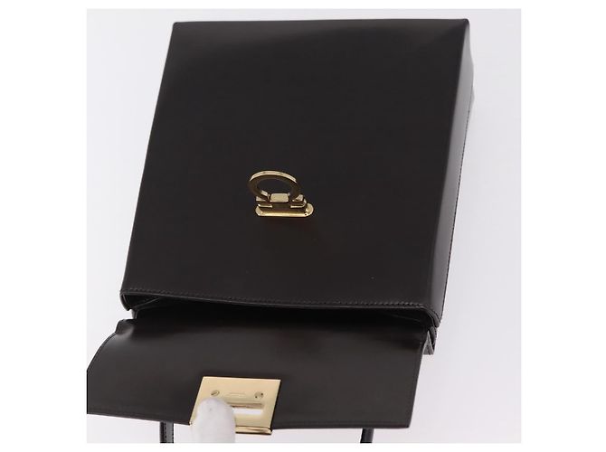 Borsa Salvatore Ferragamo in pelle marrone tono oro Auth mr2958A - vista 10