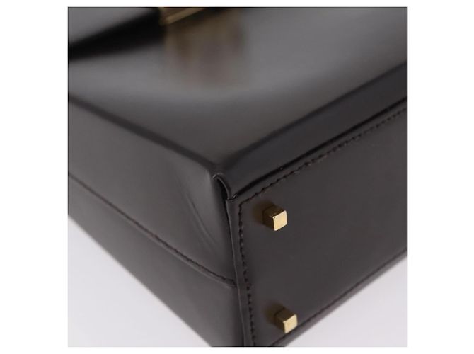 Borsa Salvatore Ferragamo in pelle marrone tono oro Auth mr2958A - vista 16