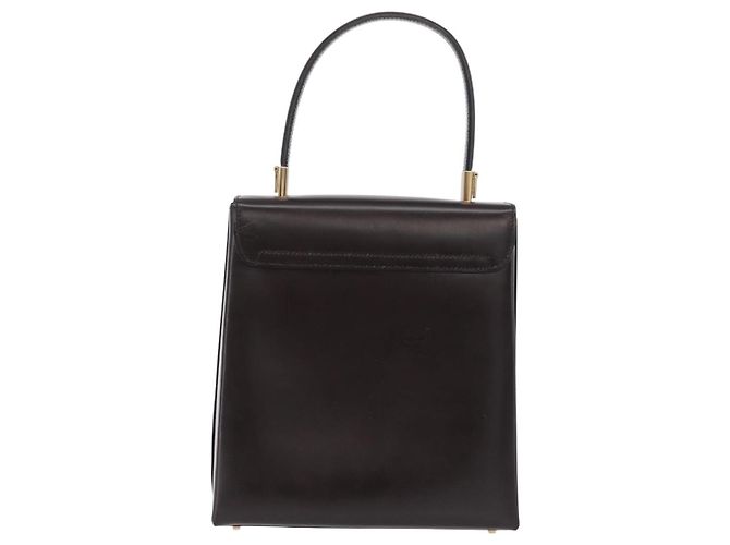 Borsa Salvatore Ferragamo in pelle marrone tono oro Auth mr2958A - vista 2