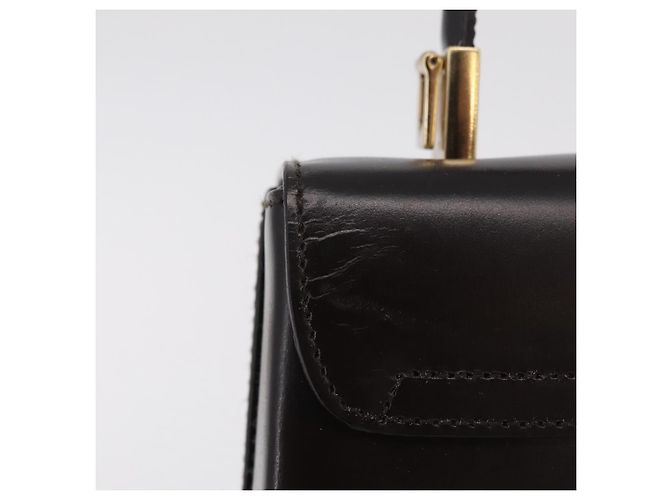 Borsa Salvatore Ferragamo in pelle marrone tono oro Auth mr2958A - vista 3