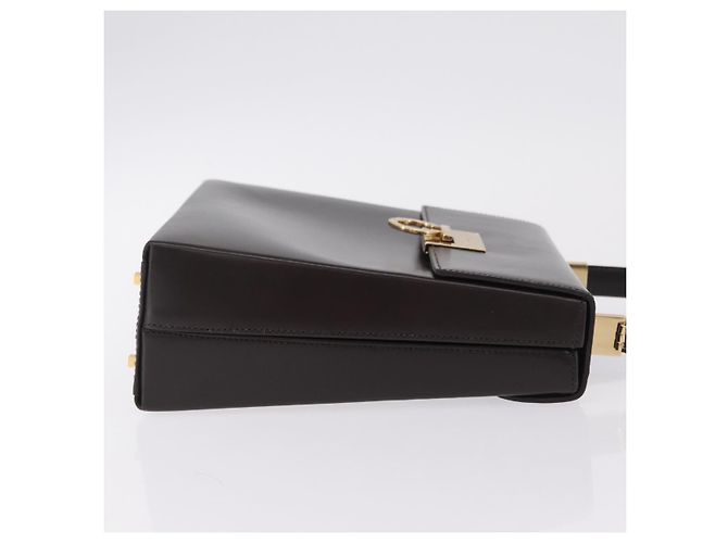 Borsa Salvatore Ferragamo in pelle marrone tono oro Auth mr2958A - vista 4