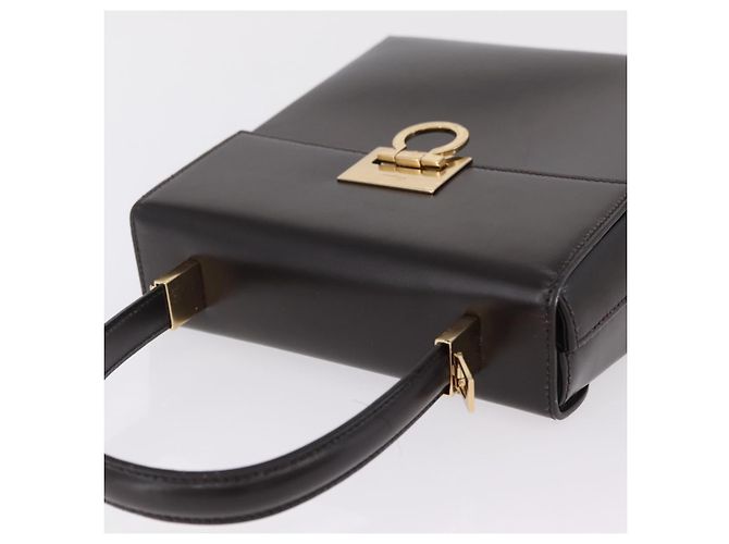 Borsa Salvatore Ferragamo in pelle marrone tono oro Auth mr2958A - vista 7