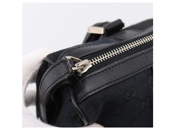 Borsa a mano GUCCI GG Canvas Nero Argento 000 0851 3754 Auth ep16134 - vista 10