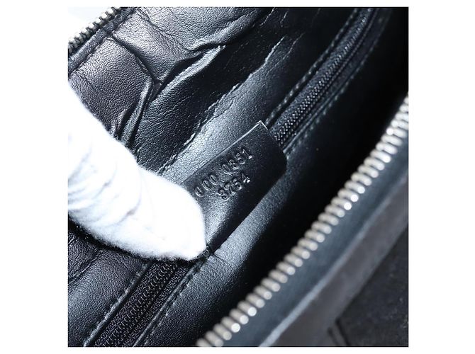 Borsa a mano GUCCI GG Canvas Nero Argento 000 0851 3754 Auth ep16134 - vista 12