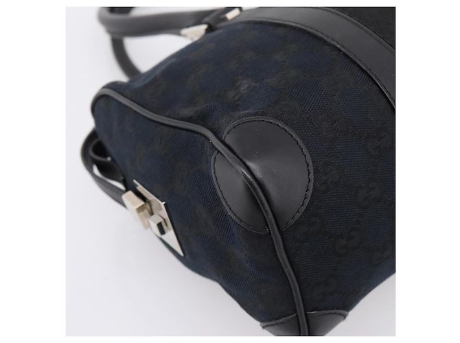 Borsa a mano GUCCI GG Canvas Nero Argento 000 0851 3754 Auth ep16134 - vista 14