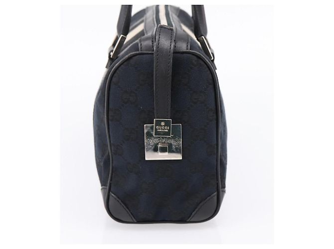 Borsa a mano GUCCI GG Canvas Nero Argento 000 0851 3754 Auth ep16134 - vista 3