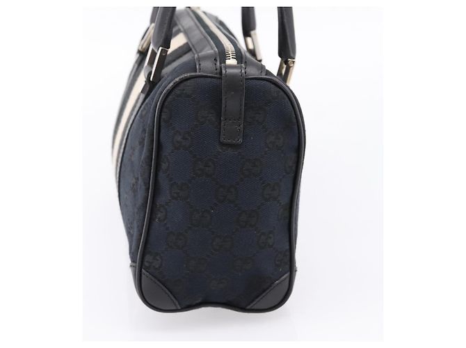 Borsa a mano GUCCI GG Canvas Nero Argento 000 0851 3754 Auth ep16134 - vista 4