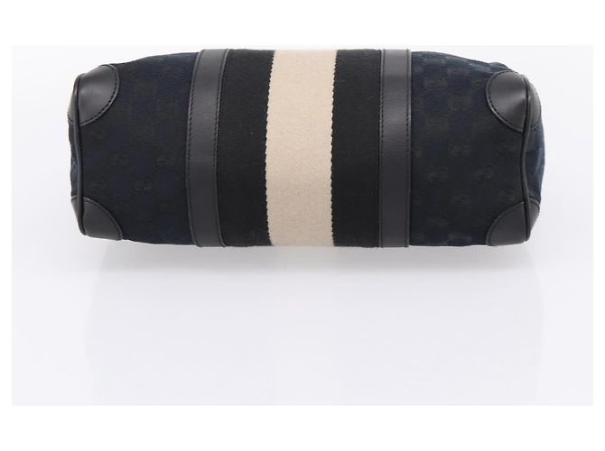 Borsa a mano GUCCI GG Canvas Nero Argento 000 0851 3754 Auth ep16134 - vista 5