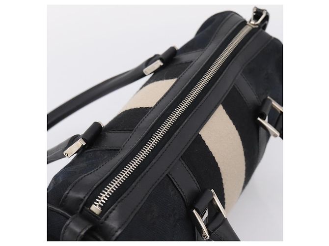 Borsa a mano GUCCI GG Canvas Nero Argento 000 0851 3754 Auth ep16134 - vista 6