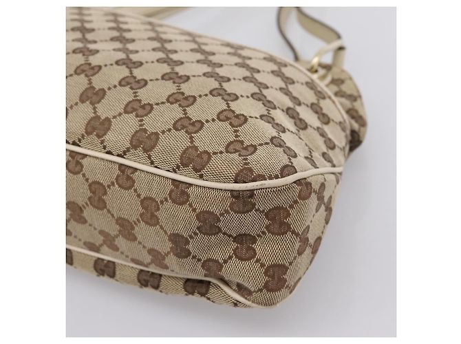 Borsa Tote GUCCI GG Canvas Beige Gold 121023 Auth ep16127 D'oro - vista 14