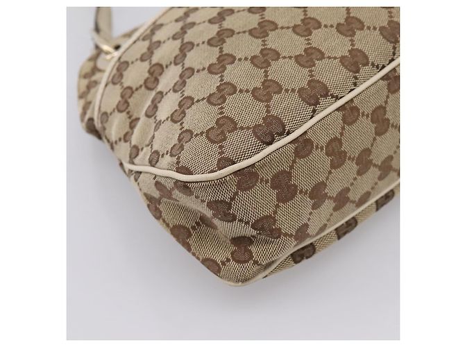 Borsa Tote GUCCI GG Canvas Beige Gold 121023 Auth ep16127 D'oro - vista 15