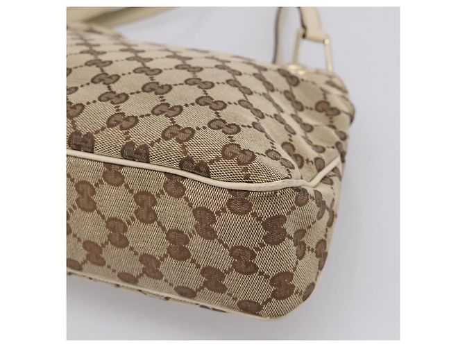 Borsa Tote GUCCI GG Canvas Beige Gold 121023 Auth ep16127 D'oro - vista 16