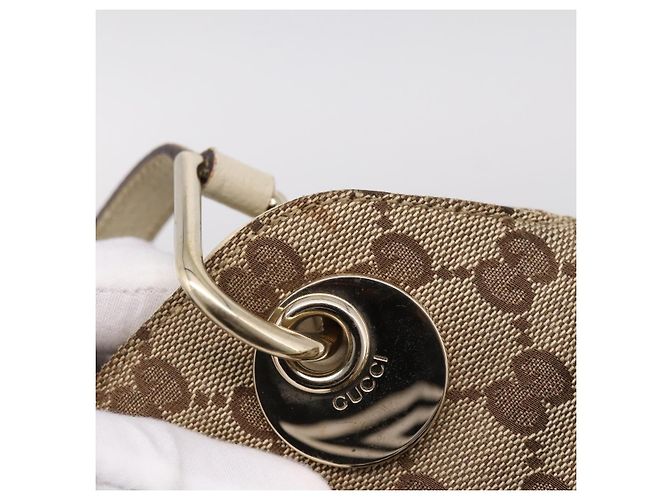 Borsa Tote GUCCI GG Canvas Beige Gold 121023 Auth ep16127 D'oro - vista 17