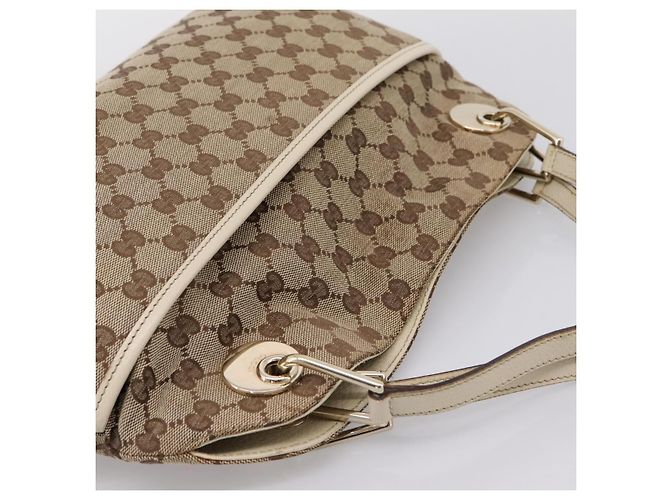 Borsa Tote GUCCI GG Canvas Beige Gold 121023 Auth ep16127 D'oro - vista 6