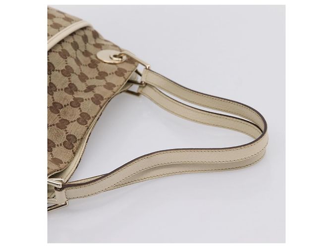 Borsa Tote GUCCI GG Canvas Beige Gold 121023 Auth ep16127 D'oro - vista 7