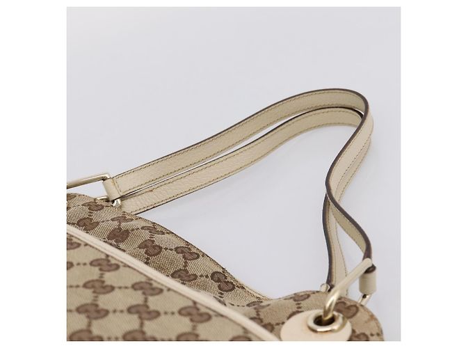 Borsa Tote GUCCI GG Canvas Beige Gold 121023 Auth ep16127 D'oro - vista 8