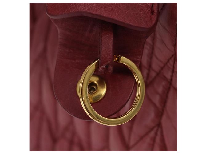 Borsa a mano Miu Miu Matelassé in pelle 2way Rosa Oro Auth 201984A D'oro - vista 10