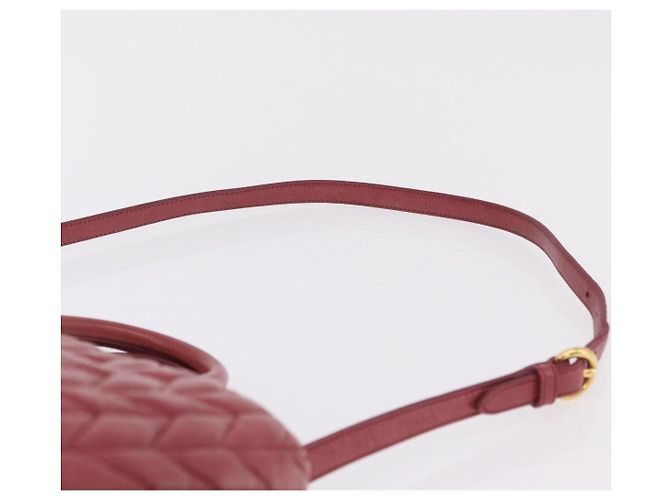 Borsa a mano Miu Miu Matelassé in pelle 2way Rosa Oro Auth 201984A D'oro - vista 15