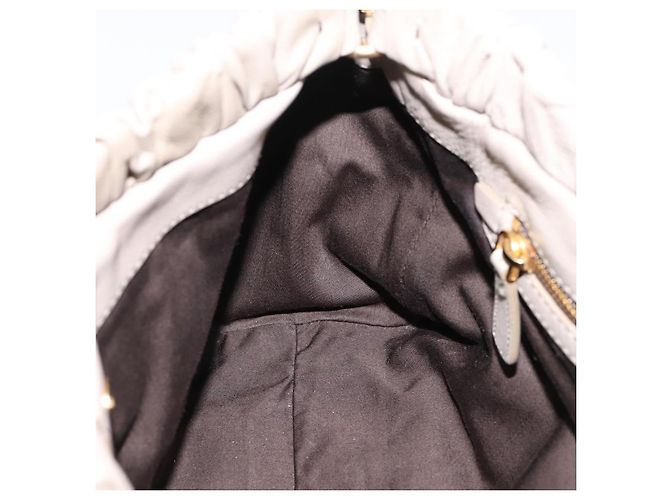 Borsa a mano Miu Miu in pelle 2way Beige Gold Auth 206249M D'oro - vista 23