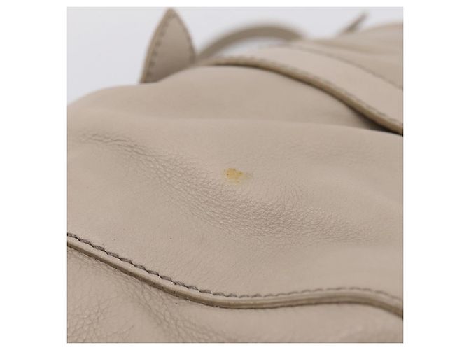 Borsa a mano Miu Miu in pelle 2way Beige Gold Auth 206249M D'oro - vista 9
