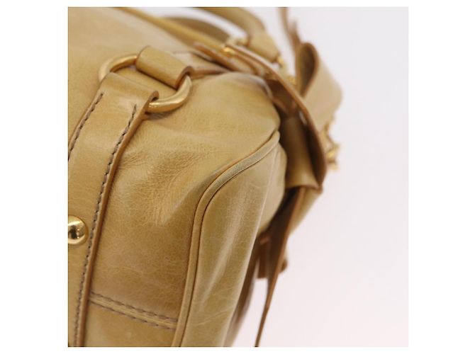 Borsa a mano Miu Miu in pelle 2way Yellow Gold Auth yk20904V D'oro Giallo - vista 17
