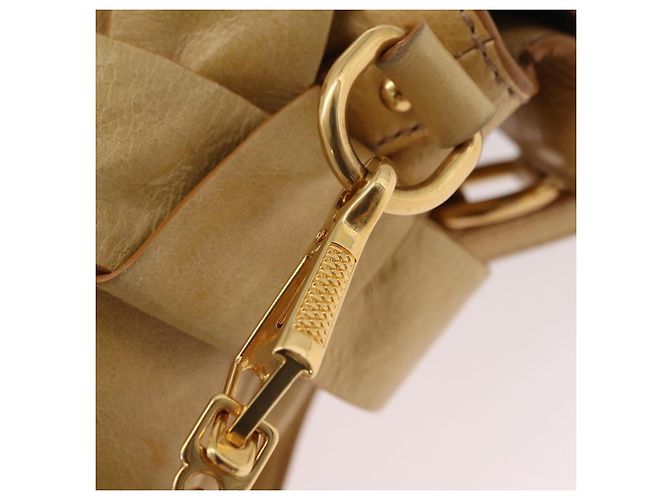 Borsa a mano Miu Miu in pelle 2way Yellow Gold Auth yk20904V D'oro Giallo - vista 20