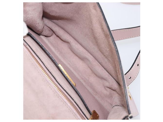 Borsa a tracolla Miu Miu Madras Bijoux in pelle Pink Gold Auth ka6350V Rosa D'oro - vista 11