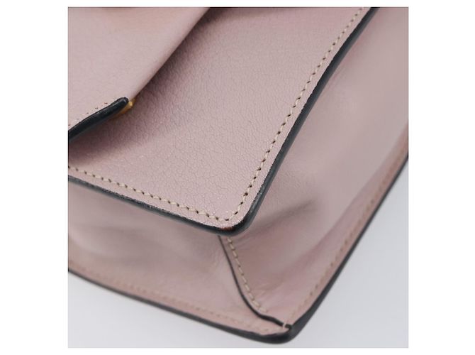 Borsa a tracolla Miu Miu Madras Bijoux in pelle Pink Gold Auth ka6350V Rosa D'oro - vista 17