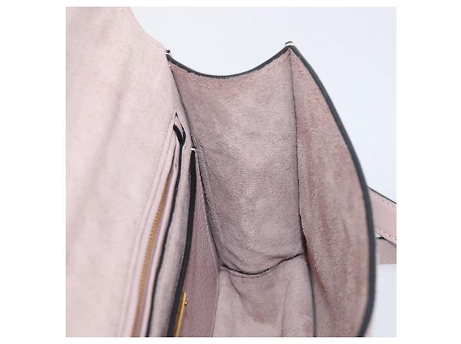 Borsa a tracolla Miu Miu Madras Bijoux in pelle Pink Gold Auth ka6350V Rosa D'oro - vista 26