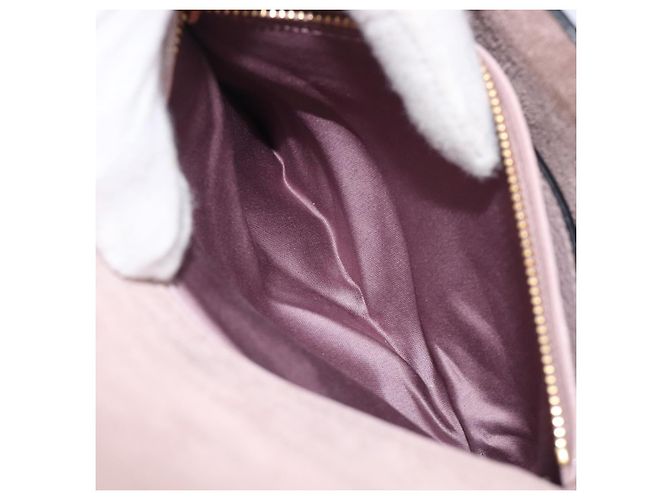 Borsa a tracolla Miu Miu Madras Bijoux in pelle Pink Gold Auth ka6350V Rosa D'oro - vista 29