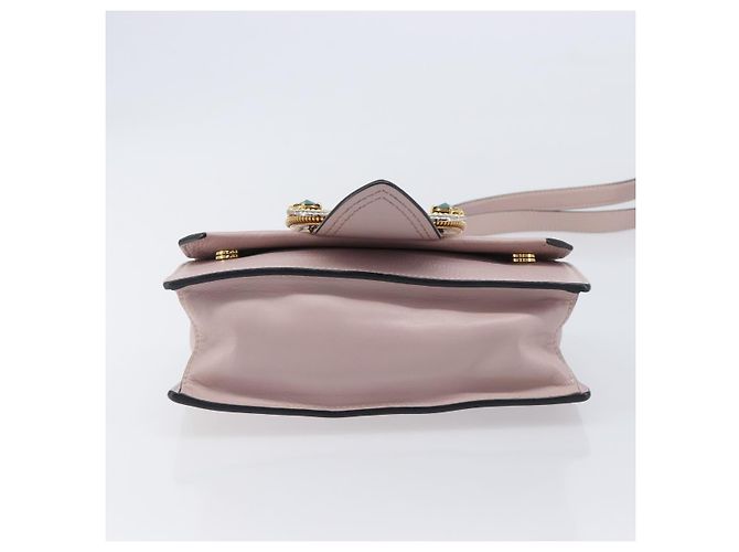 Borsa a tracolla Miu Miu Madras Bijoux in pelle Pink Gold Auth ka6350V Rosa D'oro - vista 5