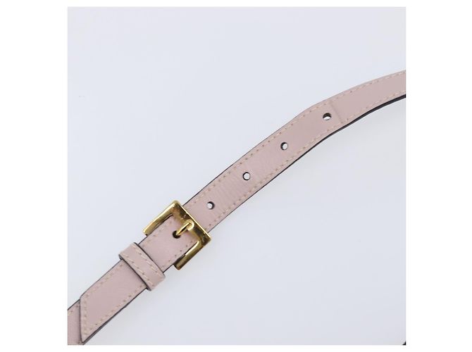 Borsa a tracolla Miu Miu Madras Bijoux in pelle Pink Gold Auth ka6350V Rosa D'oro - vista 8