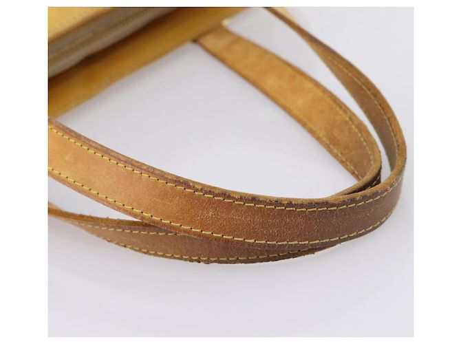 Borsa a mano LOUIS VUITTON Monogram Vernis Houston Beige M91004 LV Auth bs37348 - vista 6