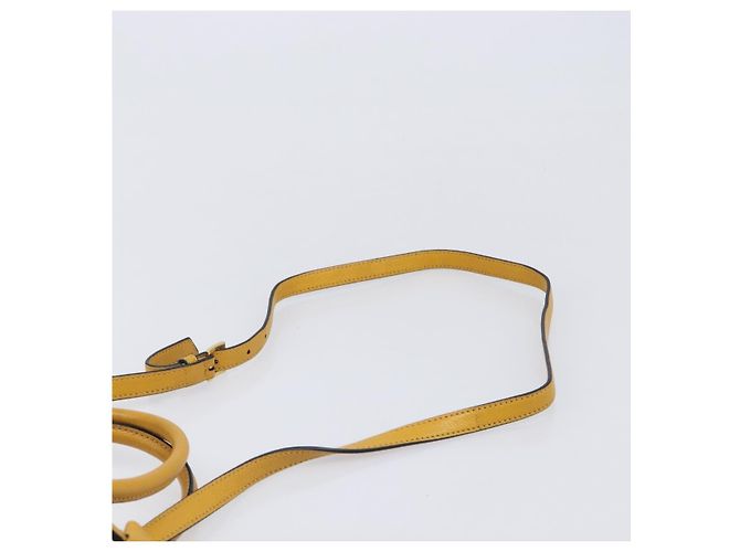 Borsa a mano Miu Miu in pelle 2way Giallo Tono Oro Auth bs37269A - vista 15