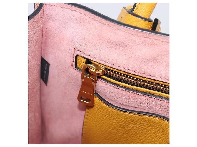 Borsa a mano Miu Miu in pelle 2way Giallo Tono Oro Auth bs37269A - vista 29